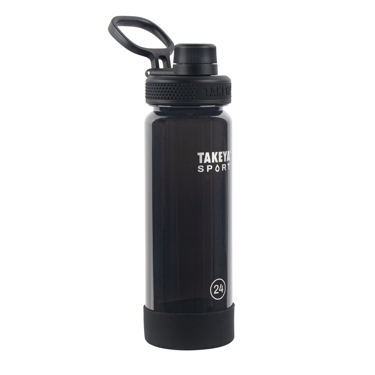 tritan-sport-water-bottle-with-spout-lid-d3 51664-TKS-Tritan-Spout-24-GrandSlamBlack-frontangle.png