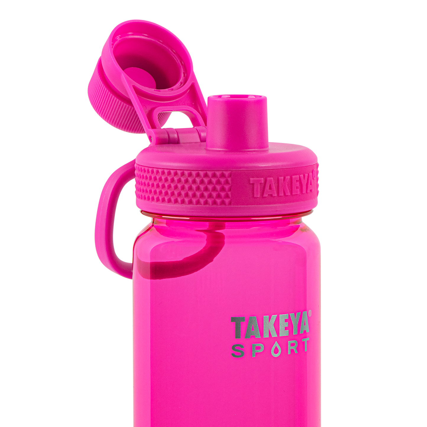 tritan-sport-water-bottle-with-spout-lid-u8 51671-TKS-Tritan-Spout-24-PinkSweep-openlid.png