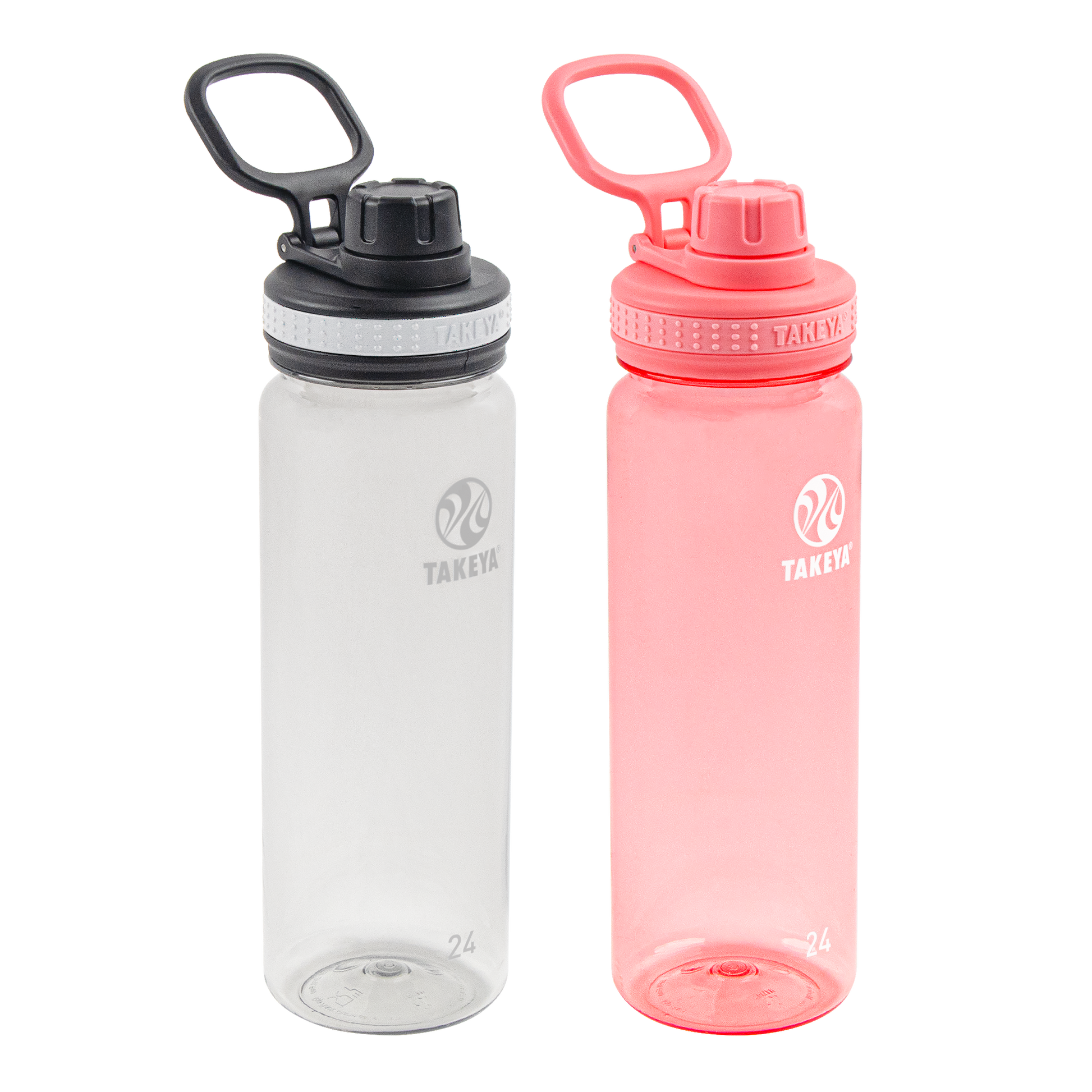 tritan-water-bottle-bundle-with-spout-lid-2-pack-p1 51689-Tritan-Spout-24-2pk-Clear-FlutterPink-angle_2e2a67e8-7240-4517-90e1-85605eacf4b2.png