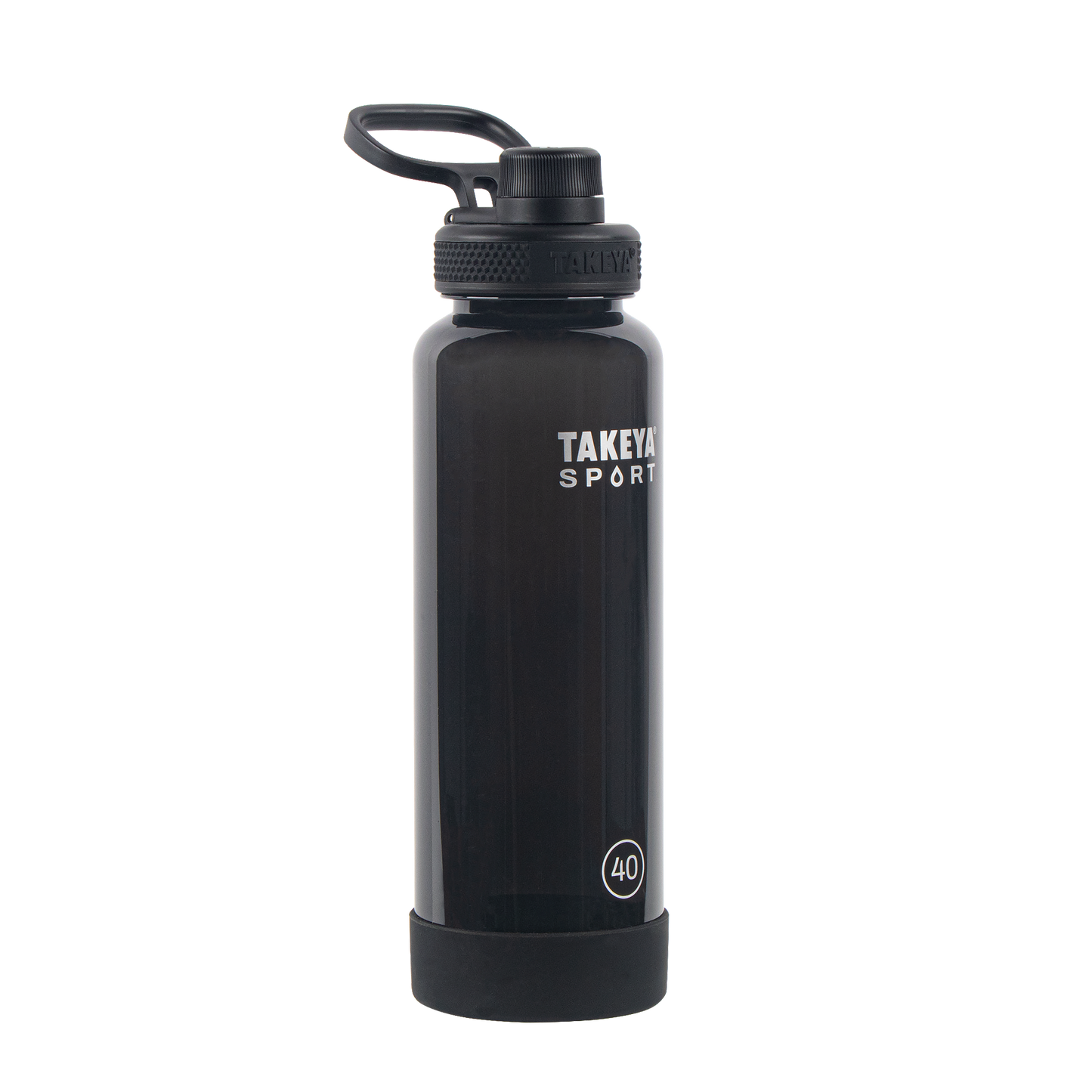 tritan-sport-water-bottle-with-spout-lid-d3 52023-TKS-Tritan-Spout-40-GrandSlamBlack-frontangle.png
