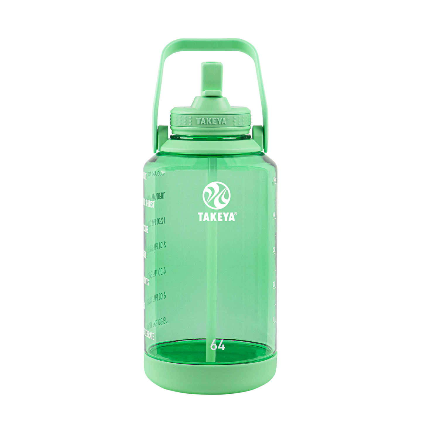 tritan-motivational-water-bottle-with-straw-lid-y5 54101-Tritan-Straw-Motivational-64-PistactioGreen-front.png