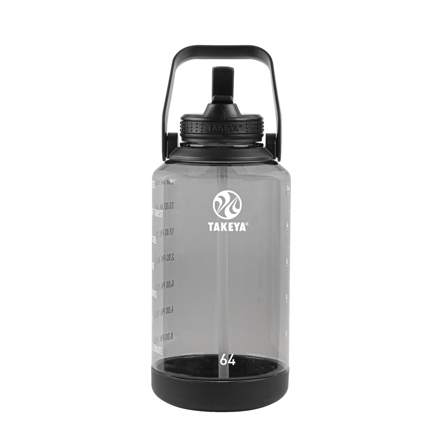 tritan-motivational-water-bottle-with-straw-lid-y5 54145-Tritan-Straw-Motivational-64-StormyBlack-front.png